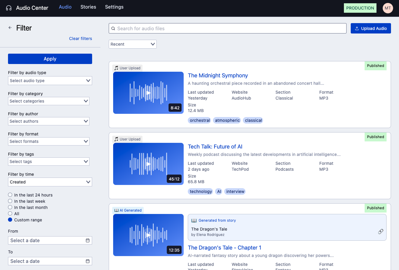 Audio AI prototype