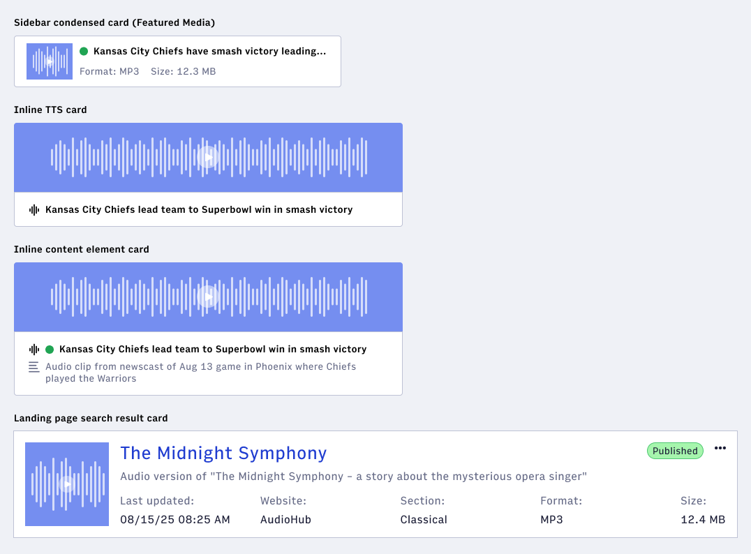 Audio cards