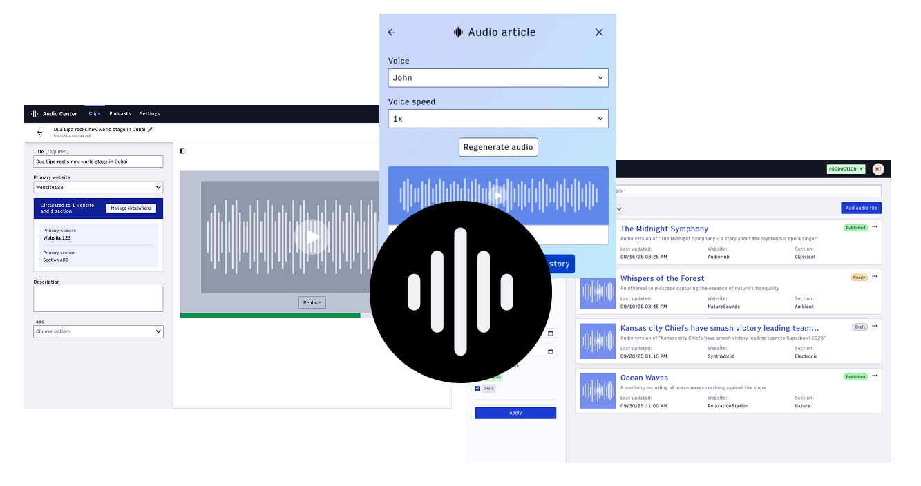 Audio hero image
